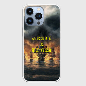 Чехол для iPhone 13 Pro с принтом Skull  Bones | Пираты в Екатеринбурге,  |  | skull  bones | кости | морской разбойник | пираты | череп