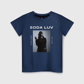 Детская футболка хлопок с принтом SODA LUV в Екатеринбурге, 100% хлопок | круглый вырез горловины, полуприлегающий силуэт, длина до линии бедер | luv | mayot | melon | music | og buda | seemee | soda | sodaluv | бигасс | коми | лав | лого | логотип | лув | мелон | сода