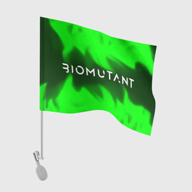 Флаг для автомобиля с принтом Биомутант - Пламя в Екатеринбурге, 100% полиэстер | Размер: 30*21 см | bio | biomutant | game | games | mutant | био | биомутант | игра | игры | мутант | огонь | пламя
