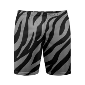Мужские шорты спортивные с принтом Камуфляж Зебра в Екатеринбурге,  |  | camo | zebra | зебра | камуфляж | полосы