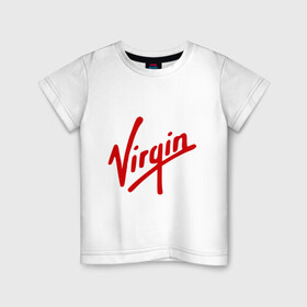 Детская футболка хлопок с принтом Virgin | Richard Branson в Екатеринбурге, 100% хлопок | круглый вырез горловины, полуприлегающий силуэт, длина до линии бедер | galactic | бренсен | бренсон | брэнсeн | брэнсон | вингин | вирджин | вирджн | галактик | ричард