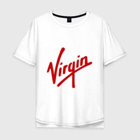 Мужская футболка хлопок Oversize с принтом Virgin | Richard Branson в Екатеринбурге, 100% хлопок | свободный крой, круглый ворот, “спинка” длиннее передней части | galactic | бренсен | бренсон | брэнсeн | брэнсон | вингин | вирджин | вирджн | галактик | ричард