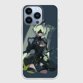 Чехол для iPhone 13 Pro с принтом nier automata в Екатеринбурге,  |  | 2b | ahegao | anime | girl | nier automata | replicant | waifu | аниме | ахегао | нир автомата | отаку | охегао | тян | тяночка