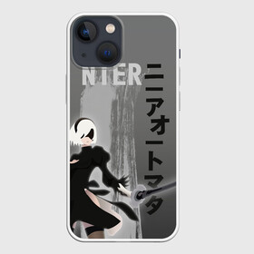 Чехол для iPhone 13 mini с принтом nier в Екатеринбурге,  |  | 2b | ahegao | anime | girl | nier automata | replicant | waifu | аниме | ахегао | нир автомата | отаку | охегао | тян | тяночка