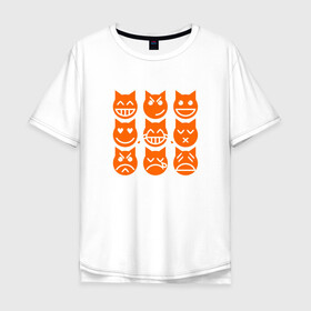 Мужская футболка хлопок Oversize с принтом Девять Жизней в Екатеринбурге, 100% хлопок | свободный крой, круглый ворот, “спинка” длиннее передней части | Тематика изображения на принте: animal | cat | cute | kitty | meow | друг | животные | киска | китти | кот | котенок | котик | котэ | кошечка | кошка | лев | леопард | милый | мур | мяу | пантера | питомец | рысь | тигр