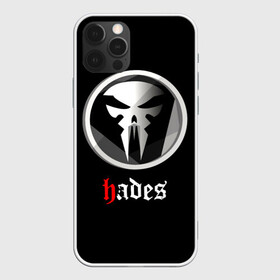 Чехол для iPhone 12 Pro с принтом Hades в Екатеринбурге, силикон | область печати: задняя сторона чехла, без боковых панелей | hades | roguelike | бесконечные круги ада | клыки | компьютерная игра | череп | эмблема