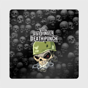 Магнит виниловый Квадрат с принтом Five Finger Death Punch 5FDP (Z) в Екатеринбурге, полимерный материал с магнитным слоем | размер 9*9 см, закругленные углы | Тематика изображения на принте: 5fdp | 5фдп | ffdp | five finger death punch | ivan moody | living the dream | zoltan bathory | альтернатива | грув метал | золтан батори | музыка | ню метал | рок | хард рок