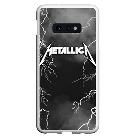 Чехол для Samsung S10E с принтом METALLICA РАЗРЯД МОЛНИИ в Екатеринбурге, Силикон | Область печати: задняя сторона чехла, без боковых панелей | Тематика изображения на принте: metalica | metallica | группа | джеймс хэтфилд | кирк хэмметт | ларс ульрих | метал | металика | металлика | миталика | молния | музыка | разряд молнии | роберт трухильо | рок | трэш | трэшметал | хард | хеви