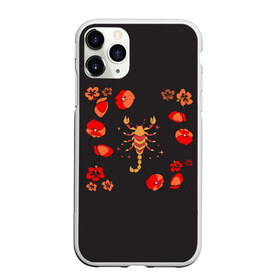 Чехол для iPhone 11 Pro матовый с принтом Маки и рак в Екатеринбурге, Силикон |  | животные | знаки зодиака | космос | красный | маки | рак | цветы | черный | эзотерика
