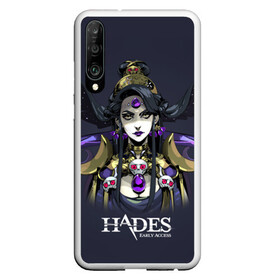 Чехол для Honor P30 с принтом Hades Nyx в Екатеринбурге, Силикон | Область печати: задняя сторона чехла, без боковых панелей | nyx | roguelike | бесконечные круги ада | богиня ночи | звезды | компьютерная игра | космос | мифология | никс | ночь