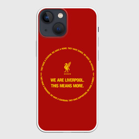 Чехол для iPhone 13 mini с принтом LIVERPOOL в Екатеринбурге,  |  | anfield | british | champion | england | football | home | liverpool | logo | sport | team | англия | ливерпуль | футбол | энфилд