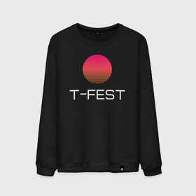 Мужской свитшот хлопок с принтом T-Fest в Екатеринбурге, 100% хлопок |  | 0372 | t fest | рэпер | т фест | ти фест | тифест | тфест