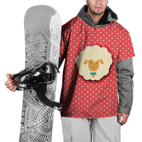 Накидка на куртку 3D с принтом Овечка в Екатеринбурге, 100% полиэстер |  | Тематика изображения на принте: арт | белая | белое животное | белый горох | горох | овечка | овца | пушистая | пушистик | рисунок | рисунок горошек