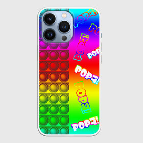 Чехол для iPhone 13 Pro с принтом POP it в Екатеринбурге,  |  | pop it | rainbow | simple dimple | toy | игрушка | поп ит | радуга | симпл димпл