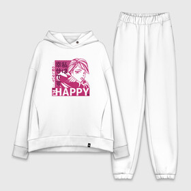 Женский костюм хлопок Oversize с принтом Happy Sad Anime Girl Kanji в Екатеринбурге,  |  | anime | chibi | cute | girls | happiness | im happy | japan | japanese | kawaii | manga | waifu | анимешник | анимешница | грусть | девочки | девушки | иероглифы | кандзи | лица | манга | настроение | рисунок в стиле аниме | счастье | типичная 