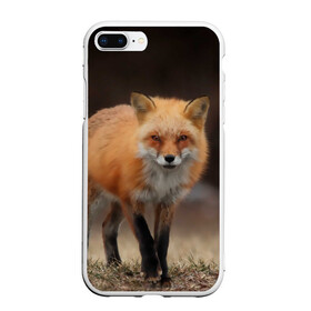 Чехол для iPhone 7Plus/8 Plus матовый с принтом Хитрая лисица в Екатеринбурге, Силикон | Область печати: задняя сторона чехла, без боковых панелей | fox | foxy | животное | звери | лиса | лисенок | лисичка | милая | рыжая | фокс