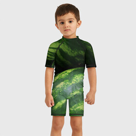 Детский купальный костюм 3D с принтом Арбузы в Екатеринбурге, Полиэстер 85%, Спандекс 15% | застежка на молнии на спине | арбуз | арбузы | еда | пища | растение | растения | ягода | ягоды