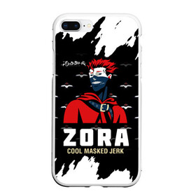 Чехол для iPhone 7Plus/8 Plus матовый с принтом ZORA COOL MASKED JERK в Екатеринбурге, Силикон | Область печати: задняя сторона чехла, без боковых панелей | Тематика изображения на принте: asta | black bulls | black clover | quartet knights | yuno | акума | аниме | аста | блэк кловер | буракку куро:ба | демон | королевство клевера | король магов | лихт | магна | манга | пятилистник | черный бык | чёрный клев