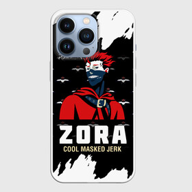 Чехол для iPhone 13 Pro с принтом ZORA COOL MASKED JERK в Екатеринбурге,  |  | asta | black bulls | black clover | quartet knights | yuno | акума | аниме | аста | блэк кловер | буракку куро:ба | демон | королевство клевера | король магов | лихт | магна | манга | пятилистник | черный бык | чёрный клев