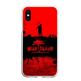Чехол для iPhone XS Max матовый с принтом Island of blood в Екатеринбурге, Силикон | Область печати: задняя сторона чехла, без боковых панелей | dead island | game | games | zombi | zomby | апокалепсис | апокалипсис | вуфв шыдфтв | дэд исланд | зомби | игра | игры | мертвый остров