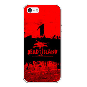 Чехол для iPhone 5/5S матовый с принтом Island of blood в Екатеринбурге, Силикон | Область печати: задняя сторона чехла, без боковых панелей | dead island | game | games | zombi | zomby | апокалепсис | апокалипсис | вуфв шыдфтв | дэд исланд | зомби | игра | игры | мертвый остров