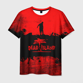Мужская футболка 3D с принтом Island of blood в Екатеринбурге, 100% полиэфир | прямой крой, круглый вырез горловины, длина до линии бедер | dead island | game | games | zombi | zomby | апокалепсис | апокалипсис | вуфв шыдфтв | дэд исланд | зомби | игра | игры | мертвый остров