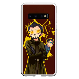 Чехол для Samsung Galaxy S10 с принтом Anime Adam Jensen в Екатеринбурге, Силикон | Область печати: задняя сторона чехла, без боковых панелей | cyberpunk | deus ex | game | games | адам дженсен | будущее | деус екс | деус экс | игра | игры | киберпанк