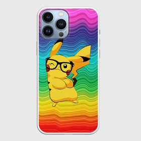 Чехол для iPhone 13 Pro Max с принтом Пикачу в очках в Екатеринбурге,  |  | anime | picachu | pikachu | аниме | милый | пика | пикачу | покебол | покемон