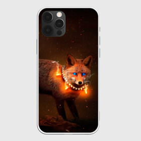 Чехол для iPhone 12 Pro Max с принтом Лисица с гирляндой в Екатеринбурге, Силикон |  | fox | foxy | животное | звери | лиса | лисенок | лисичка | милая | рыжая | фокс