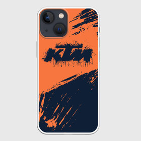 Чехол для iPhone 13 mini с принтом KTM | ГРАНЖ (Z) в Екатеринбурге,  |  | enduro | ktm | moto | moto sport | motocycle | sportmotorcycle | гранж | ктм | мото | мото спорт | мотоспорт | спорт мото