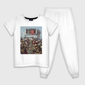 Детская пижама хлопок с принтом Bleeding Edge в Екатеринбурге, 100% хлопок |  брюки и футболка прямого кроя, без карманов, на брюках мягкая резинка на поясе и по низу штанин
 | games | microsoft | ninja theory | xbox