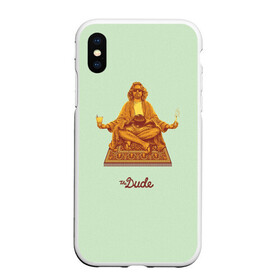 Чехол для iPhone XS Max матовый с принтом The Dude meditation в Екатеринбурге, Силикон | Область печати: задняя сторона чехла, без боковых панелей | big lebowski | donney | dude | lebowski | the big lebowski | the dude | walter | большой лебовски | лебовски | чувак