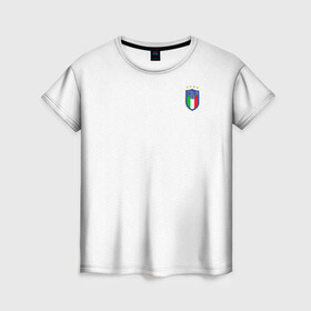 Женская футболка 3D с принтом сборная Италии в Екатеринбурге, 100% полиэфир ( синтетическое хлопкоподобное полотно) | прямой крой, круглый вырез горловины, длина до линии бедер | 2021 | championship | cup | dzyuba | russia | world | европы | испания | мира | мундиаль | форма | футбол | чемпионат
