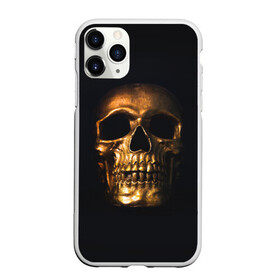 Чехол для iPhone 11 Pro матовый с принтом Golden Skull в Екатеринбурге, Силикон |  | golden | midas | skull | иллюстрация | черепа