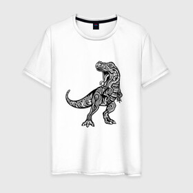 Мужская футболка хлопок с принтом Тираннозавр узор Мандала в Екатеринбурге, 100% хлопок | прямой крой, круглый вырез горловины, длина до линии бедер, слегка спущенное плечо. | art | ethnic | grunge | mandala | pattern | pop culture | rex | science | t rex | tribal | tyrannosaurus rex | vintage | арт | вензеля | винтаж | гранж | динозавр | наука | паттерн | популярная культура | теропод | ти рекс | тиранозавр | тирекс | хищник |