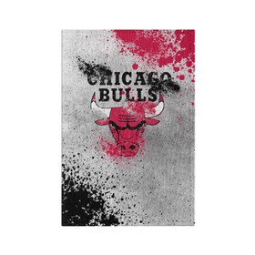 Обложка для паспорта матовая кожа с принтом CHICAGO BULLS [8] в Екатеринбурге, натуральная матовая кожа | размер 19,3 х 13,7 см; прозрачные пластиковые крепления | basketball | bulls | chicago | chicago bulls | jordan | nba | баскетбол | джордан | нба | чикаго буллз