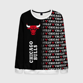 Мужской свитшот 3D с принтом CHICAGO BULLS [7] в Екатеринбурге, 100% полиэстер с мягким внутренним слоем | круглый вырез горловины, мягкая резинка на манжетах и поясе, свободная посадка по фигуре | basketball | bulls | chicago | chicago bulls | jordan | nba | баскетбол | джордан | нба | чикаго буллз