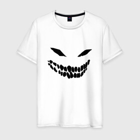 Мужская футболка хлопок с принтом Ghost face в Екатеринбурге, 100% хлопок | прямой крой, круглый вырез горловины, длина до линии бедер, слегка спущенное плечо. | disturbed | drain | face | ghost | дрейн | монстр | призрак