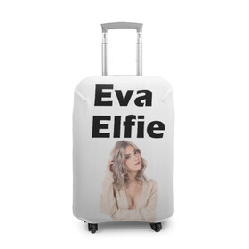 Чехол для чемодана 3D с принтом Eva Elfie в Екатеринбурге, 86% полиэфир, 14% спандекс | двустороннее нанесение принта, прорези для ручек и колес | eva elfie | eva elfie print | актер | актриса | ева элфи | кино