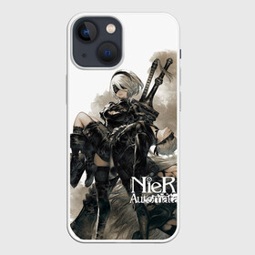 Чехол для iPhone 13 mini с принтом Nier: Automata в Екатеринбурге,  |  | 2b | 9s | a2 | nier | nier: automata | yorha | игры | нир