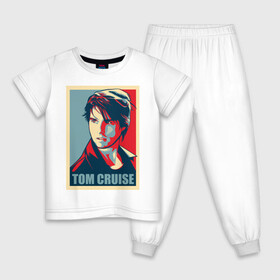 Детская пижама хлопок с принтом Том Круз в Екатеринбурге, 100% хлопок |  брюки и футболка прямого кроя, без карманов, на брюках мягкая резинка на поясе и по низу штанин
 | актер | голливуд | том круз | фильмы