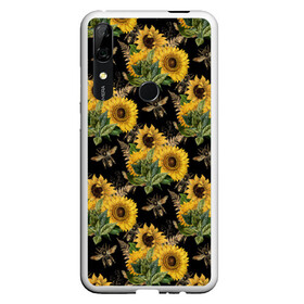 Чехол для Honor P Smart Z с принтом Fashion Sunflowers and bees в Екатеринбурге, Силикон | Область печати: задняя сторона чехла, без боковых панелей | Тематика изображения на принте: black | fashion | flowers | flowers lovers | sunflower | sunflowers | букет подсолнухов | весенние подсолнухи | жёлтые подсолнухи | летние подсолнухи | летние цветы | насекомые | подсолнечник | подсолнухи