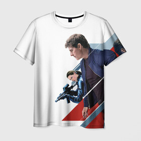 Мужская футболка 3D с принтом Mission: Impossible Art в Екатеринбурге, 100% полиэфир | прямой крой, круглый вырез горловины, длина до линии бедер | актер | миссия невыполнима | фильм