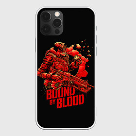 Чехол для iPhone 12 Pro Max с принтом Bound of blood в Екатеринбурге, Силикон |  | game | games | gears of war | gow | гирс оф вар | гов | игра | игры | маркус феникс | пуфкы ща цфк