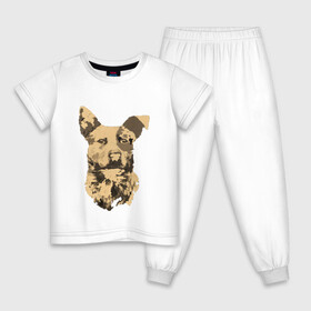 Детская пижама хлопок с принтом FC5: Бумер в Екатеринбурге, 100% хлопок |  брюки и футболка прямого кроя, без карманов, на брюках мягкая резинка на поясе и по низу штанин
 | fc5 | бумер | животные | пёс | собака