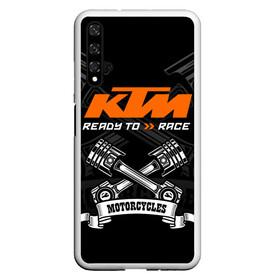 Чехол для Honor 20 с принтом KTM MOTORCYCLES / КТМ МОТОЦИКЛЫ в Екатеринбурге, Силикон | Область печати: задняя сторона чехла, без боковых панелей | ktm | ktm duke | motorcycle. | байк | байкер | ктм | ктм дюк | мотоспорт | мототехника | мотоцикл | мотоциклист | скутер