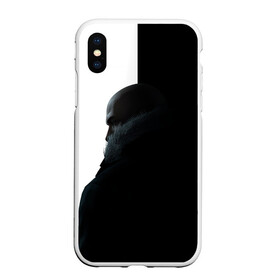 Чехол для iPhone XS Max матовый с принтом Winter Hitman в Екатеринбурге, Силикон | Область печати: задняя сторона чехла, без боковых панелей | agent 47 | game | games | hitman | hitmen | агент 47 | игра | игры | ршеьфт | хитман | хитмэн