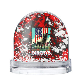 Игрушка Снежный шар с принтом farcry5 в Екатеринбурге, Пластик | Изображение внутри шара печатается на глянцевой фотобумаге с двух сторон | doge | farcry | fc 5 | fc5 | фар край