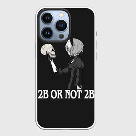 Чехол для iPhone 13 Pro с принтом 2B OR NOT 2B в Екатеринбурге,  |  | 2a | 2б | ahegao | anime | automata | b2 | cyber | emil | girl | girls | glitch | hikka | neon | nier | senpai | waifu | yorha | а2 | аниме | ахегао | вайфу | глитч | глич | девушка | кибер | манга | неон | семпай | сенпай | тян | тяночка | 