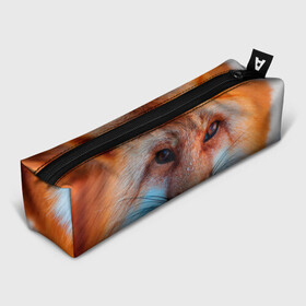 Пенал школьный 3D с принтом Мордочка лисы в Екатеринбурге, 100% полиэстер | плотная ткань, застежка на молнии | fox | foxy | животное | звери | лиса | лисенок | лисичка | милая | рыжая | фокс